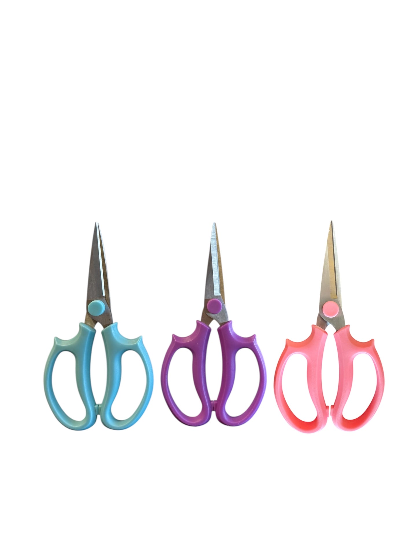 Straight Blade Floral Scissors - Pink