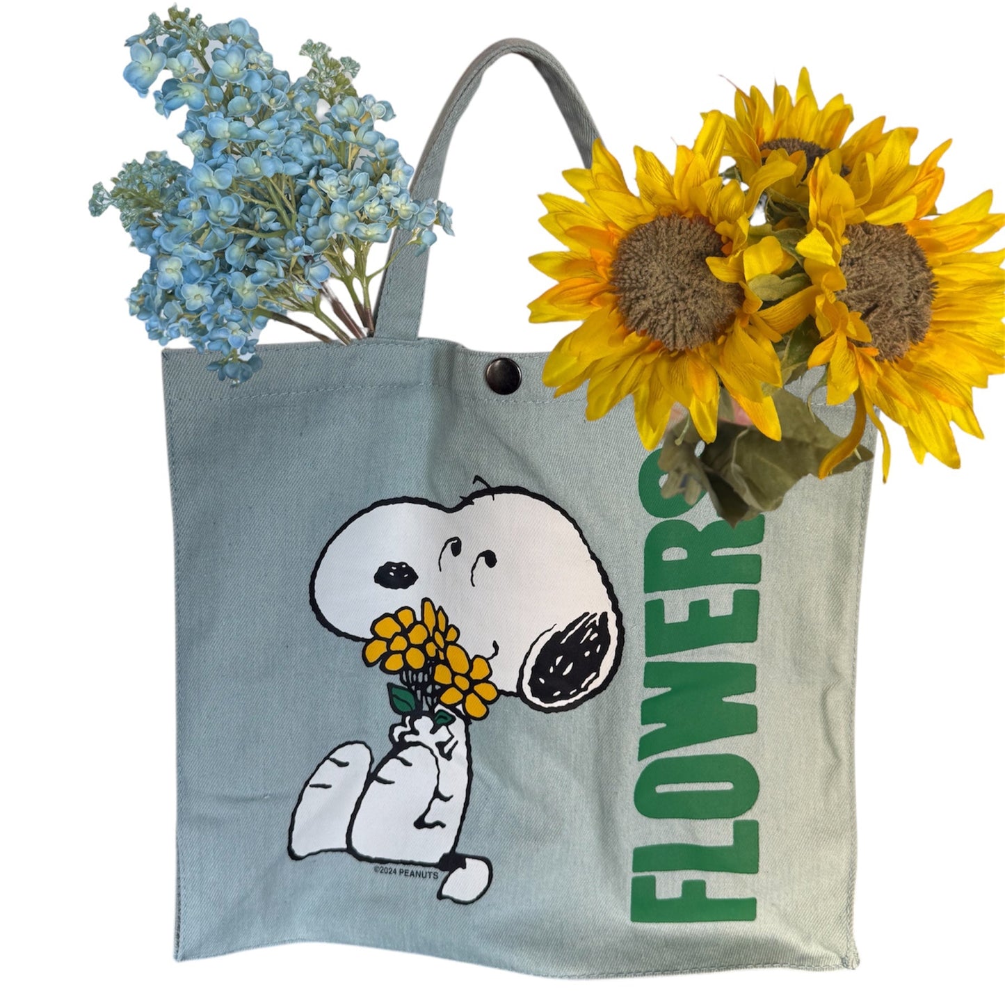 Snoopy Flowers Tote Bag