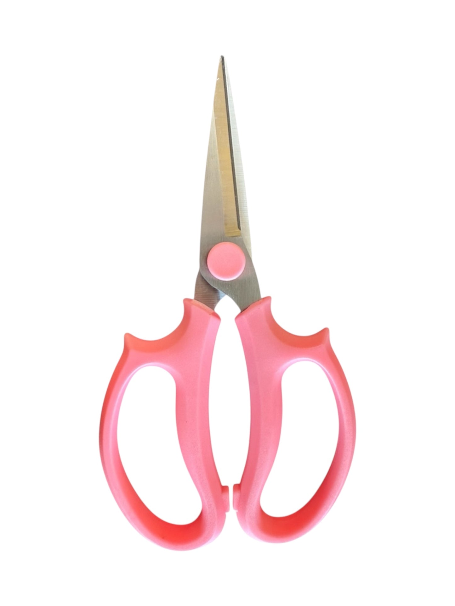 Straight Blade Floral Scissors - Pink